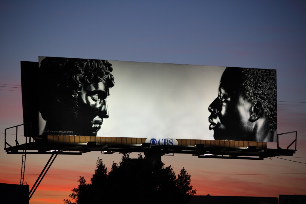 Billboard image of Ken Gonzales-Day's Untitled from the Profiled series